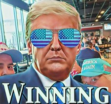 TRUMP WINNING STICKERS 5 PACK LOT WORLDWIDE SHIPPING 5 YEAR WARRANTY