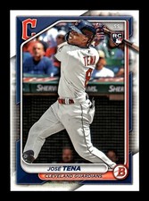 JOSE TENA ⚾ 2024 Bowman RC Rookie Card #30 Cleveland Guardians