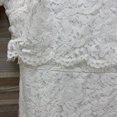 Lulus devotion white lace short sleeve 