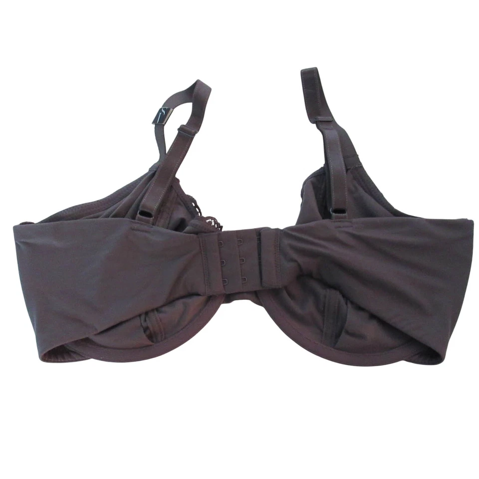 Sujetador Demi de Encaje Sin Forro 36DDD Cobertura Moca Doble Forrado Correa Ajustable NUEVO Foto 2 de 4