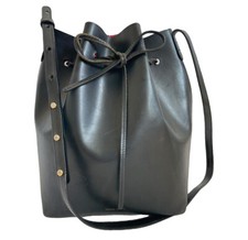 MANSUR GAVRIEL black leather Bucket bag