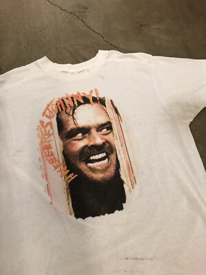 Vintage Jack Nicholson Shirt The Shining Horror Movie Promo Large
