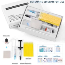 Dental Orthodontic bonding Bracket Light cure adhesive Etching Gel Primer Bottle
