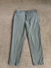 Uniqlo Smart Ankle Pants Cotton Green 27-30 Inch Waist