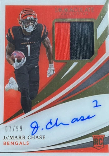 2021 Panini Immaculate Collection Ja'Marr Chase #112