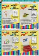 LOT of 4 Dizzle Pre-Shaded Fashion Transfer 50069 50070 50072 50075 Chipmunk +