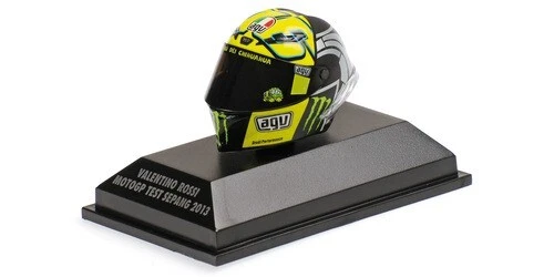 MINICHAMPS 1:8 MODELLINO CASCO VALENTINO ROSSI YAMAHA M1 MOTOGP TEST SEPANG 2013 - Immagine 3 di 4