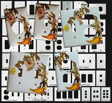 Looney Tunes tasmanian devil daffy duck Light Switch outlet cover plate decor