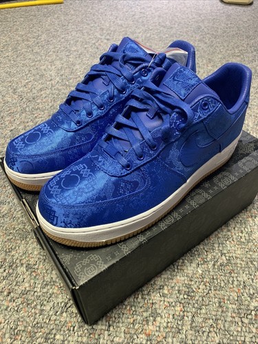 air force blue silk