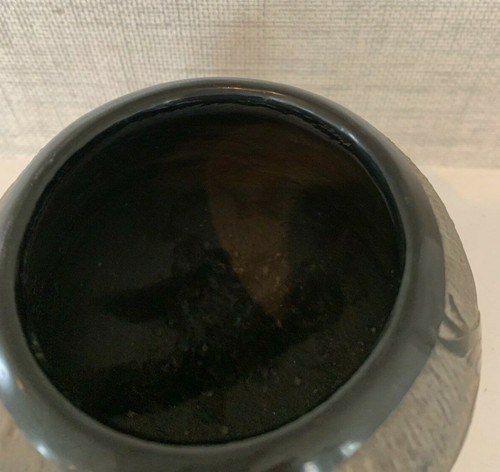 Corn Moquino Santa Clara Native American Pottery Bowl - Picture 5 of 8