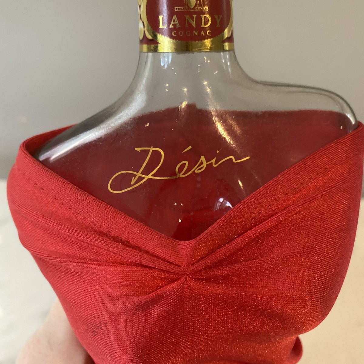 Landy Desir Lady Cognac Empty Bottle RARE Collector's Item Red Dress | eBay  UK