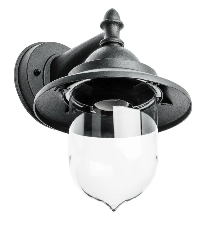 Wandlampe Außen E27 Klassisch Historisch Landhaus Laterne Outdoor Schwarz Alu - Bild 4 von 4