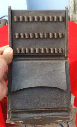 WW1 Antique Original Leather Handmade Cartridge Bullet Holding Pouch Case Leth22 - Picture 3 of 5