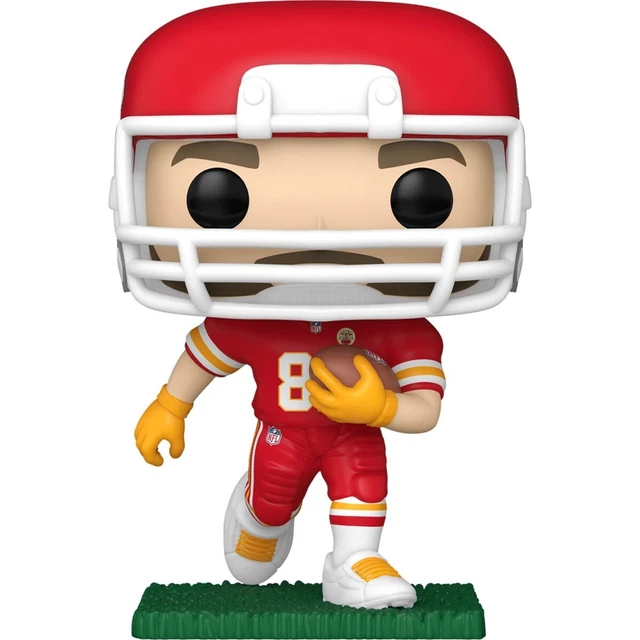 Funko Pop NFL 298 Kansas City Chiefs Travis Kelce Road Vinyl Figure w/ Protector