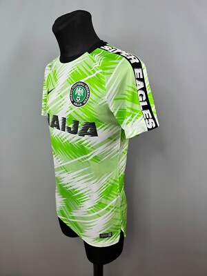 NIGERIA PRE-MATCH 2018 SHIRT SOCCER FOOTBALL JERSEY NIKE 893364