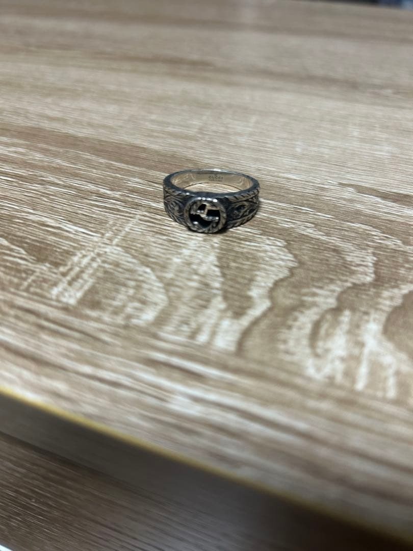 Authentic GUCCI Interlocking Ag925 Silver Ring Si… - image 6