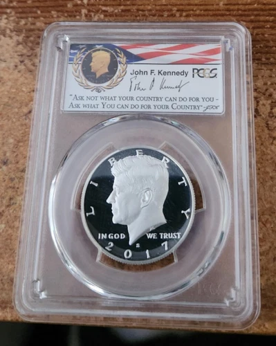 2017 s silver Kennedy half dollar PCGS PR 70 DCAM First Day of Issue