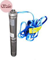 Pump, Deep Well Submersible Pump, 1 Hp, 230V, 33 Gpm, 207 Feet, Stainless Steel,