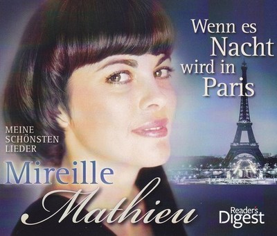 MIREILLE MATHIEU - 4 CD - WENN ES NACHT WIRD IN PARIS - Reader's Digest  ( NEU )