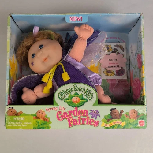 Cabbage Patch Kids Garden Fairies Light Red Hair & Green Eyes - Vintage 1995 EUC