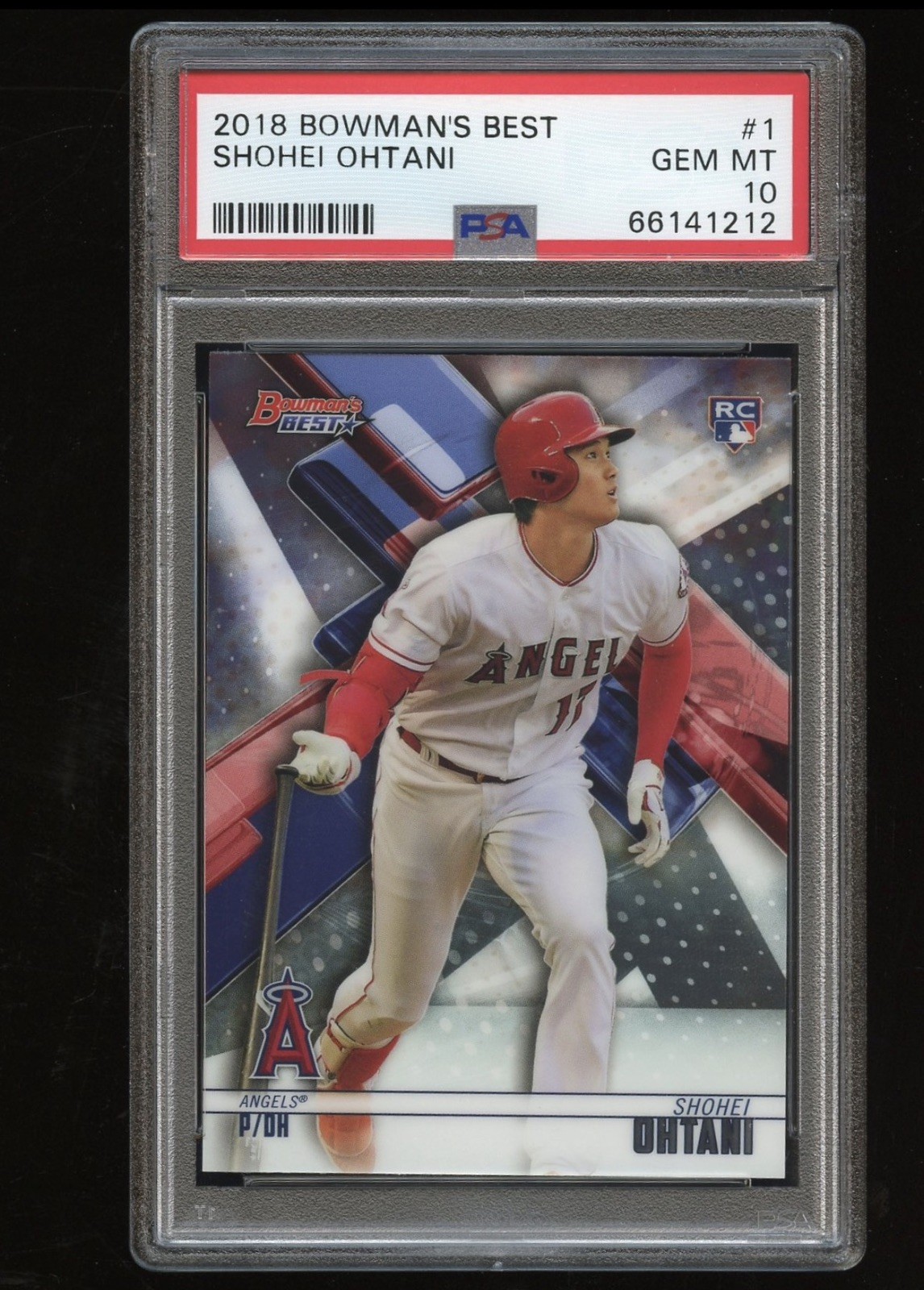 2018 BOWMAN'S BEST #1 SHOHEI OHTANI ROOKIE RC PSA 10