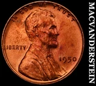 1950 Lincoln Wheat Cent- Choice Gem Brilliant Uncirculated Luster #i8762