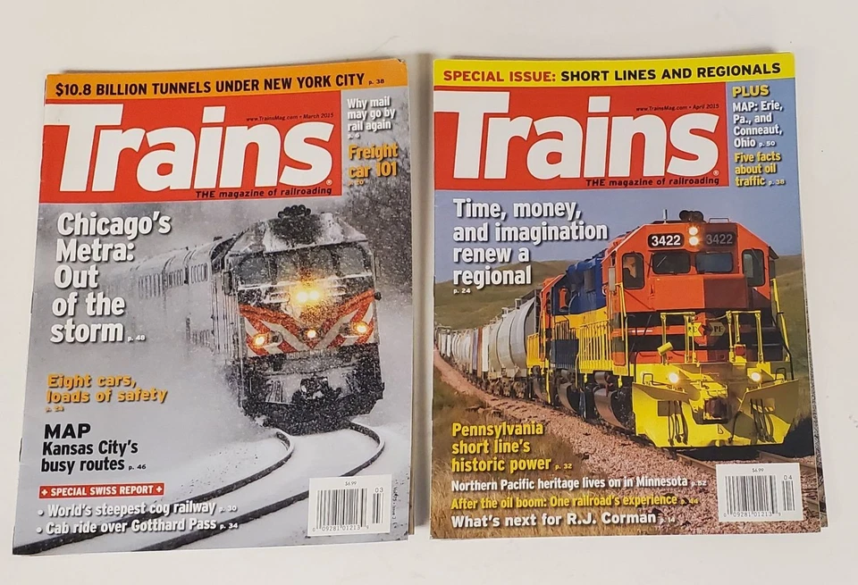 Trains Magazine USA Complete Lot of 12 Jan - Dec 2015 - Image 4 of 4