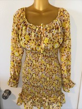 DRESS SALE 3 For $20 Yellow Floral Dress Size Medium