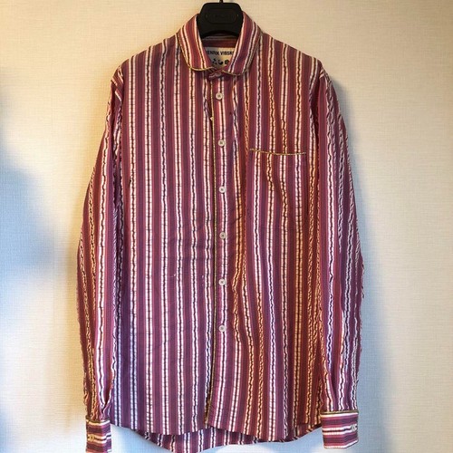 HENRIK VIBSKOV Stripe✖️Camicia Lame Taglia M Camicia Leggera Tessuto Glitterato, USATA - Foto 9 di 9
