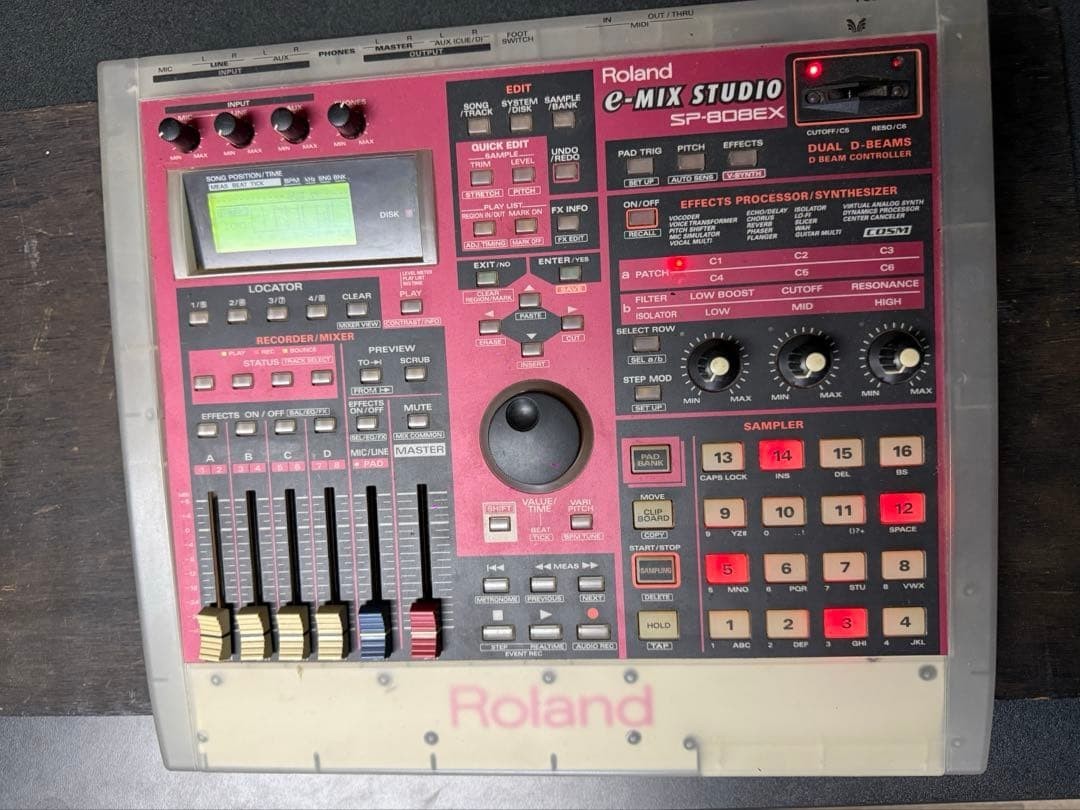 Roland ローランド e-MIX STUDIO サンプラー SP-808EX Junk Roland SP-808EX e-MIX STUDIO Sampler Japan | eBay