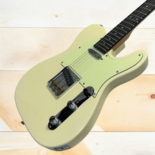 Tele Electric Guitar Cream Yellow Color Mahogany Body Rosewood Fretboard