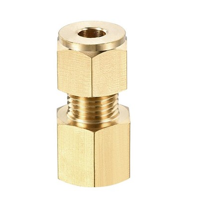 Brass Compression Tube Fitting G1/4 Female Thread x 6mm Tube OD