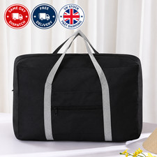 Large Foldable Travel Bag Lightweight Holdall Overnight Gym Weekend Luggage Bag