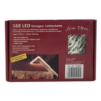 Led-Eisregen 4M 168 Led Warmweiß IP44 Adapter Lichterkette Weihnachtsdeko