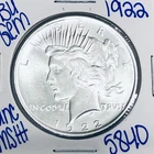 1922 BU UNCIRCULATED SILVER PEACE DOLLAR AUTHENTIC U.S. MINT FREE SHIPPING 5840