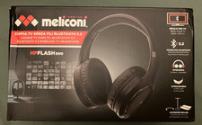 Casque TV Bluetooth 5.3 et Porte Casque Noir MELICONI Neuf Emballé