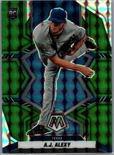 2022 Panini Mosaic #249 A.J. Alexy Green Mosaic