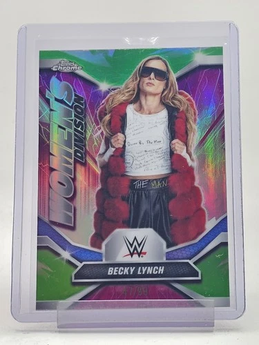 BECKY LYNCH 2026 TOPPS CHROME WWE WOMENS DIVISION GREEN #WDV-9 /99 Q3878