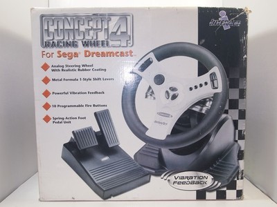 InterAct Concept 4 Racing Wheel & Foot Pedal (Sega Dreamcast) in Box