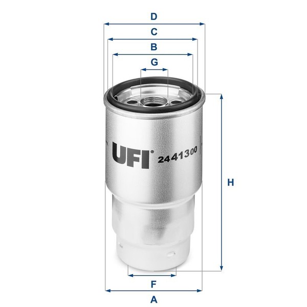 UFI Kraftstofffilter 24.413.00 FüR Mazda Passend FüR Subaru Toyota-image