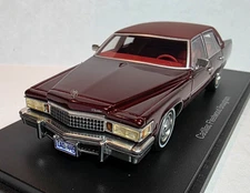 Best of Show BoS Models 1:43 1978 Cadillac Fleetwood Brougham Mulberry Poly RARE