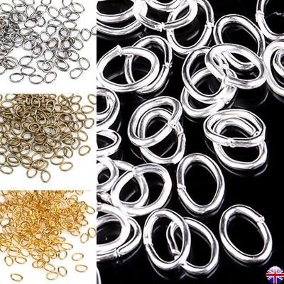 200 ovale offene Biegeringe 4 x 3 mm 5,5 x 4 mm gemischte Farben Schmuckherstellung
