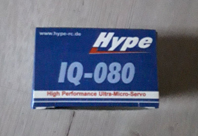 Hype Servo IQ-080, GWS, Robbe, JR-Stecker, Ultra-Micro-Servo, 4 Ncm (neuwertig)