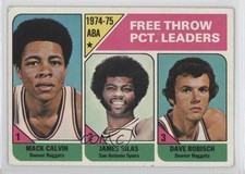 1975-76 Topps League Leaders Mack Calvin James Silas Dave Robisch #224 1t1