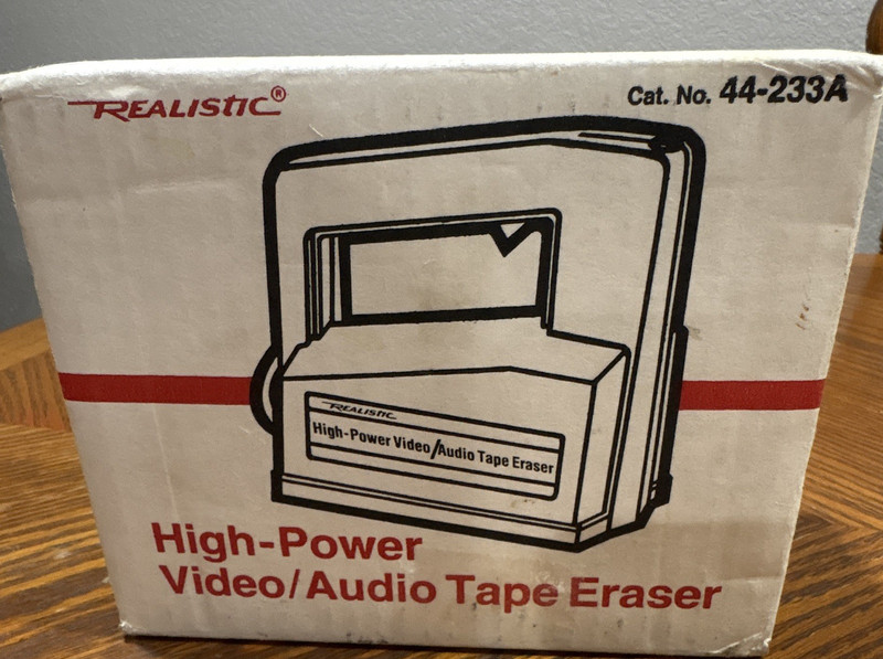 Realistic High-Power Video/Audio Tape Eraser, Model/MPN 44-233A