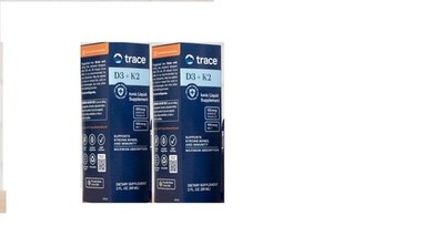 Trace Ionic D3 K2 Liquid Supplement 125 Mcg  2 OZ(pack of 2)exp 5/27