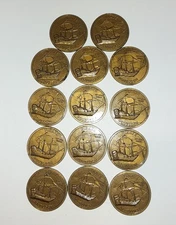 14 Melissa and Doug Replacement Coins for Wooden Treasure Chest Toy Play Money