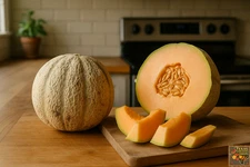 40 Heirloom Schoons Hardshell Melon Seeds Rare Old Timey Cantaloupe - 4-5 Pounds