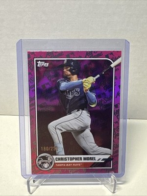 2025 Topps All Star Game Christopher Morel Pink Foil 180/250 #6 Tampa Bay Rays