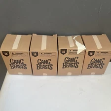 Lot of 4 Packs Gang Beasts Figures Keychain - New